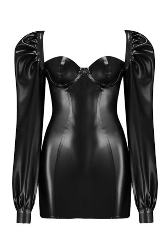 Delta Latex Dress | Black / M